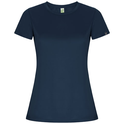 T-shirt sport 135g à personnaliser manches courtes femme Imola Roly Bleu marine